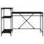 Bord Sort eg 135 x 50 x 90 cm Konstrueret træ
