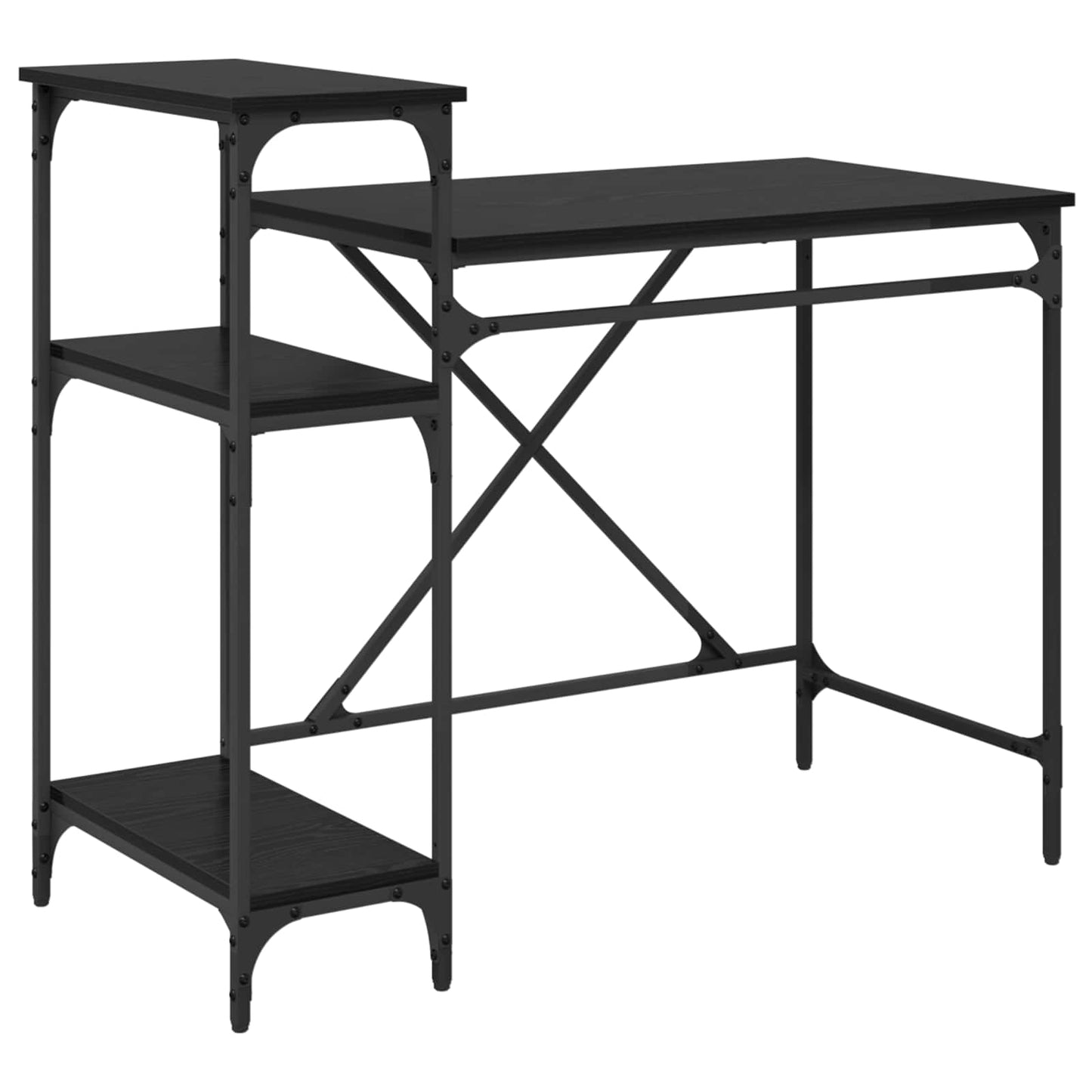 Bord Sort eg 105 x 50 x 90 cm Konstrueret træ