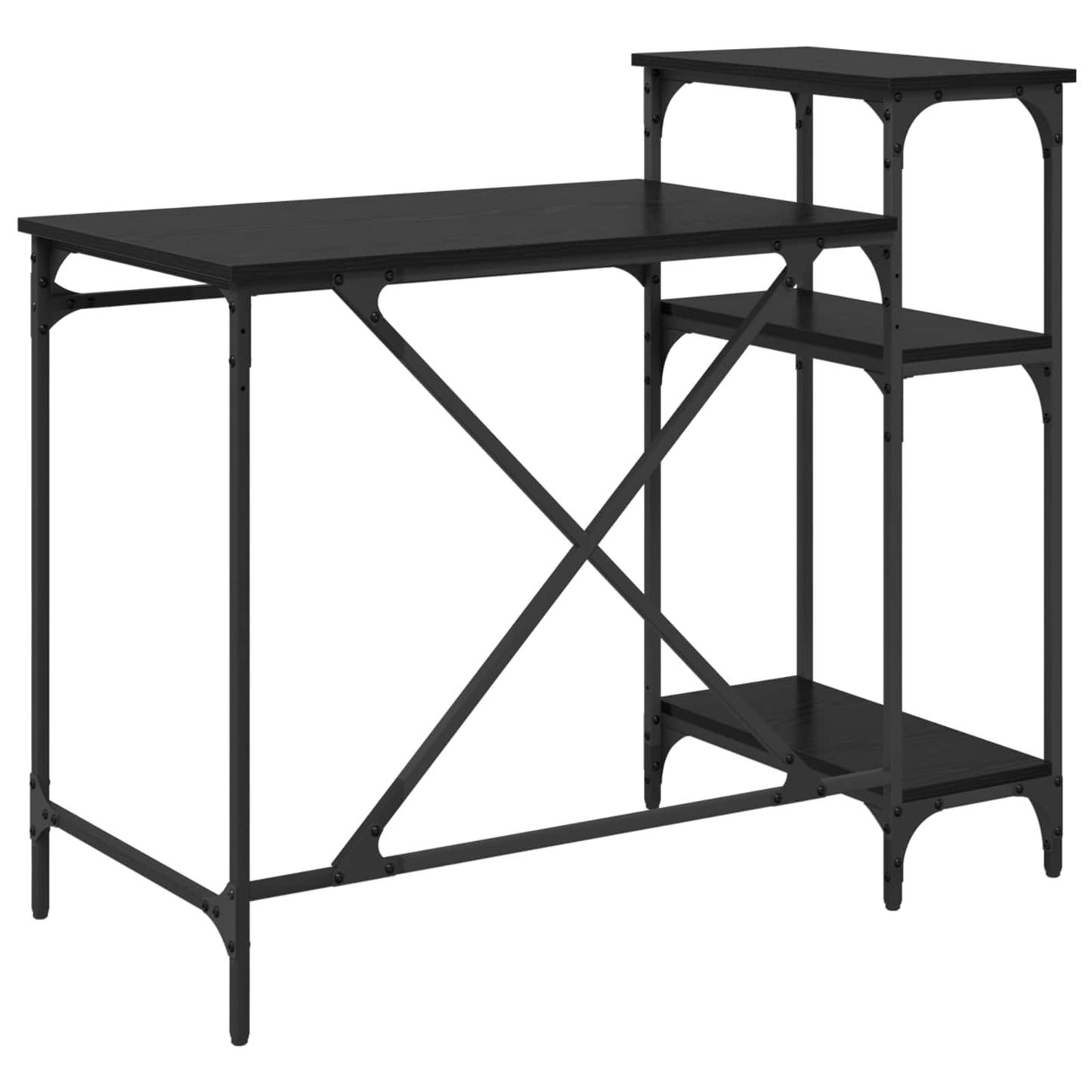 Bord Sort eg 105 x 50 x 90 cm Konstrueret træ