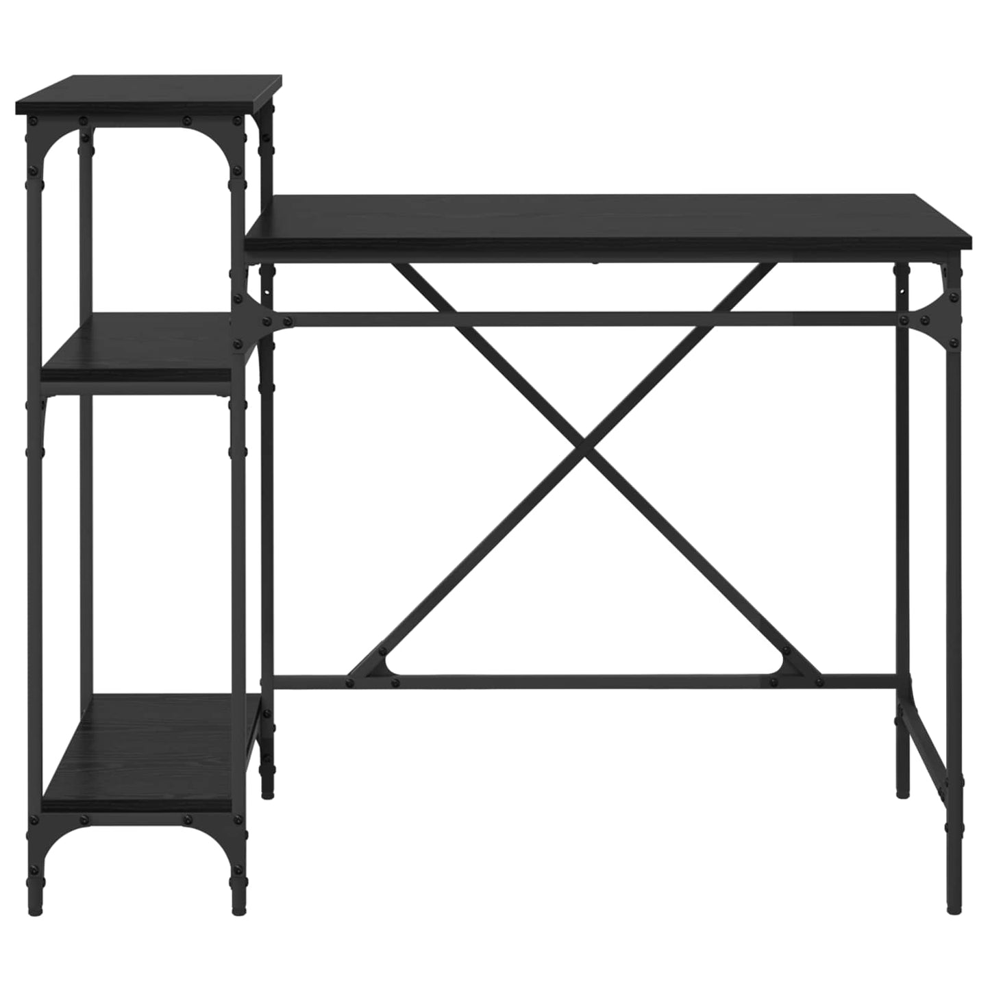 Bord Sort eg 105 x 50 x 90 cm Konstrueret træ