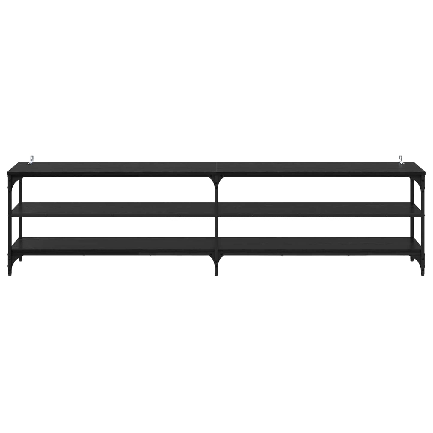 TV-skab Sort eg 200 x 30 x 50 cm Ingeniørt træ og jern