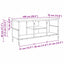 TV-skab Gammelt træ 100 x 35 x 45 cm Ingeniørt træ og jern