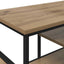 TV-skab 100 x 35 x 45 cm Artisan Egetræ Ingeniørt træ og jern