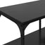 TV-skab Sort eg 201 x 35 x 45 cm Ingeniørt træ og jern