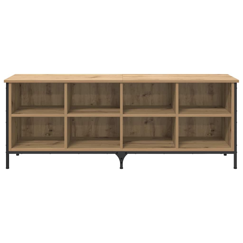 Sko skab 131 x 35 x 50 cm Ingeniørt træ og jern Artisan Egetræ