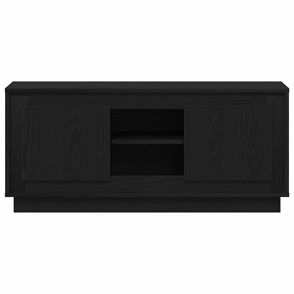 TV-skab Sort eg 102 x 35 x 45 cm Konstrueret træ