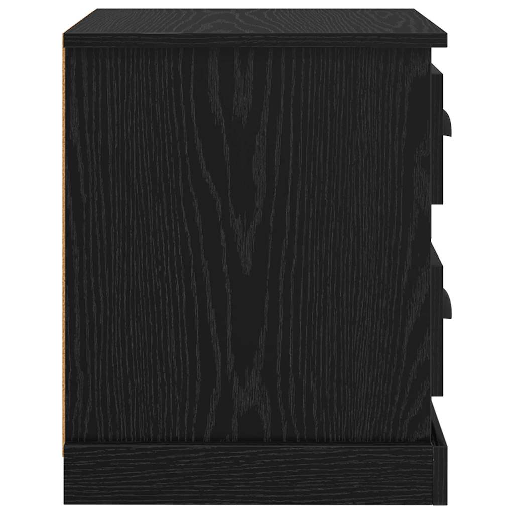 Natskab med skuffe Sort eg 39 x 39 x 47.5 cm Konstrueret træ