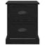 Natskab 2 pcs Sort eg 39 x 39 x 47.5 cm Konstrueret træ