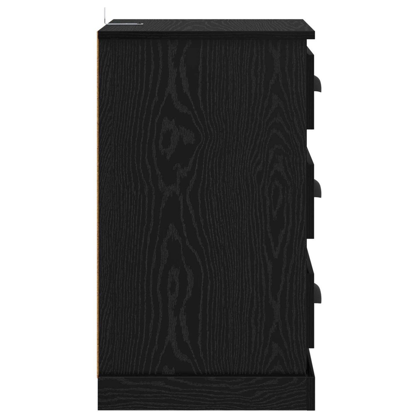 Natskab med skuffe Sort eg 39 x 39 x 67,5 cm Konstrueret træ