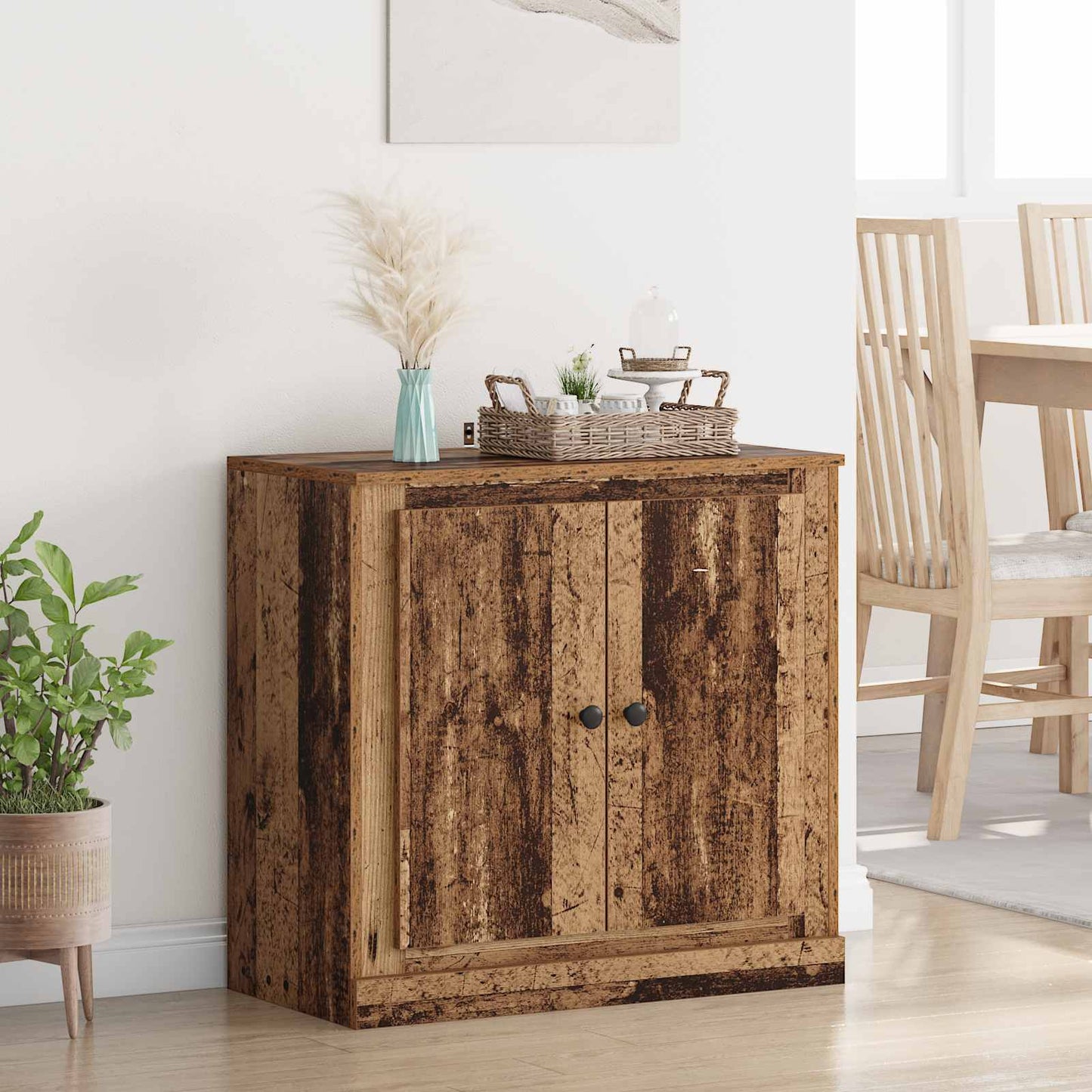 Sideboard Gammelt træ 70 x 35,5 x 67,5 cm Konstrueret træ