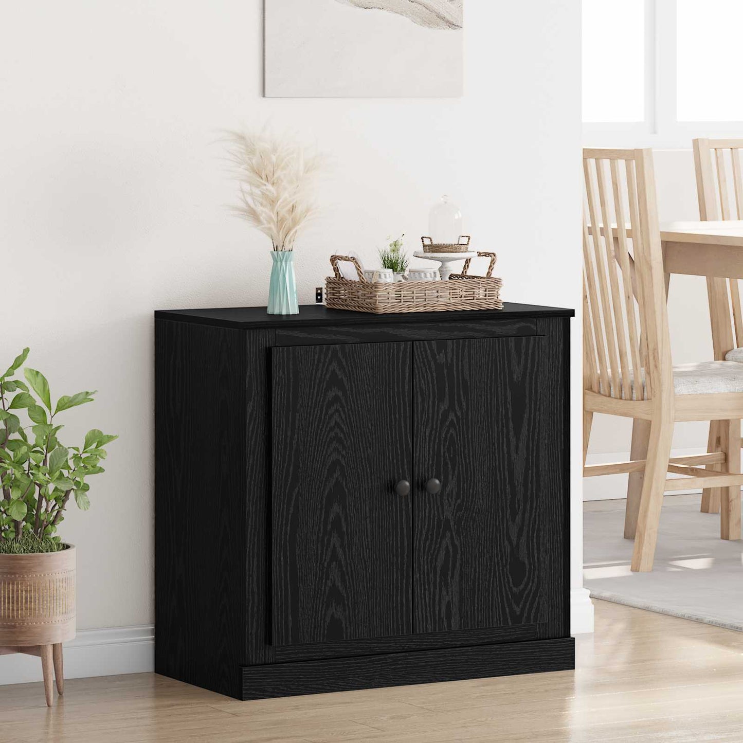 Sideboard Sort eg 70 x 35,5 x 67,5 cm Konstrueret træ
