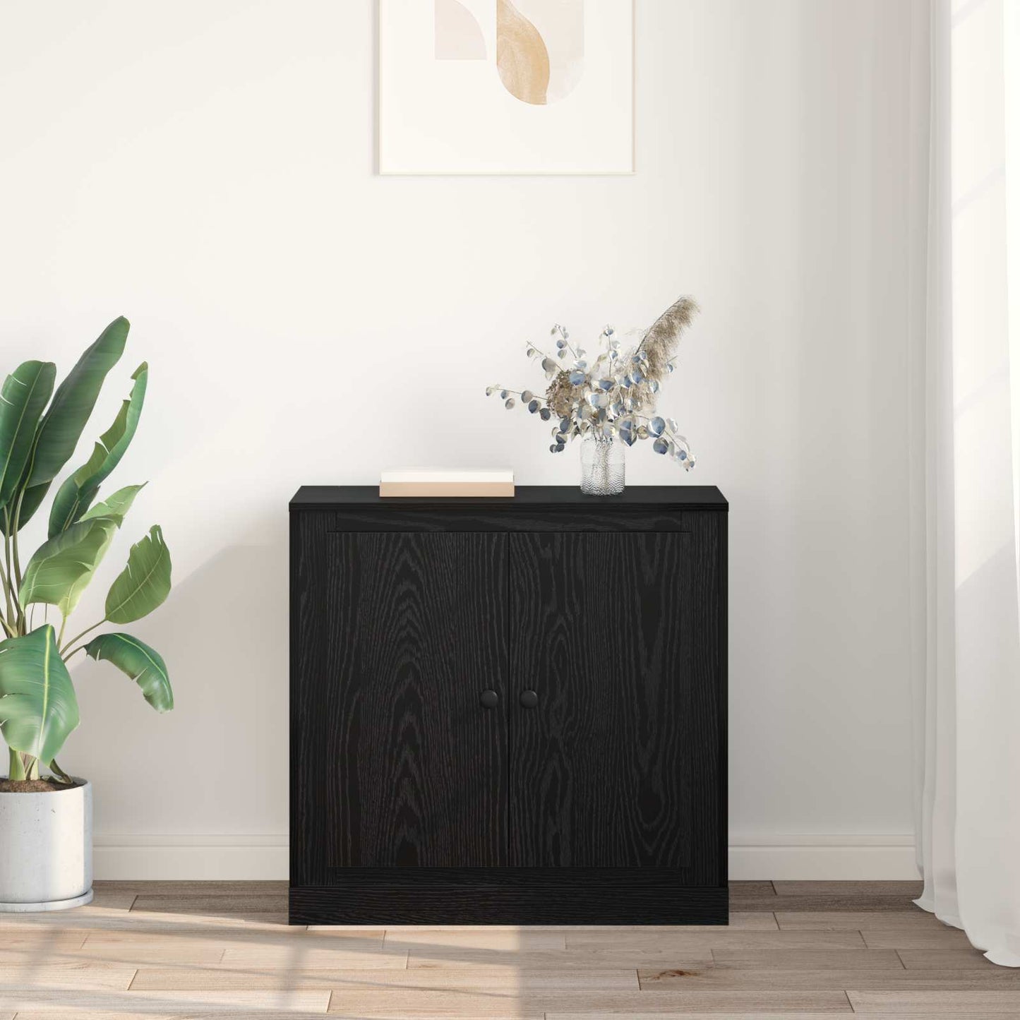 Sideboard Sort eg 70 x 35,5 x 67,5 cm Konstrueret træ