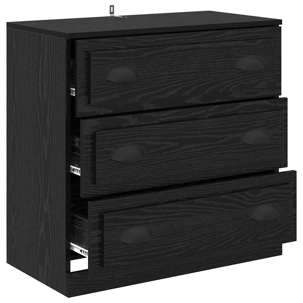 Sideboard Sort eg 70 x 35,5 x 67,5 cm Konstrueret træ
