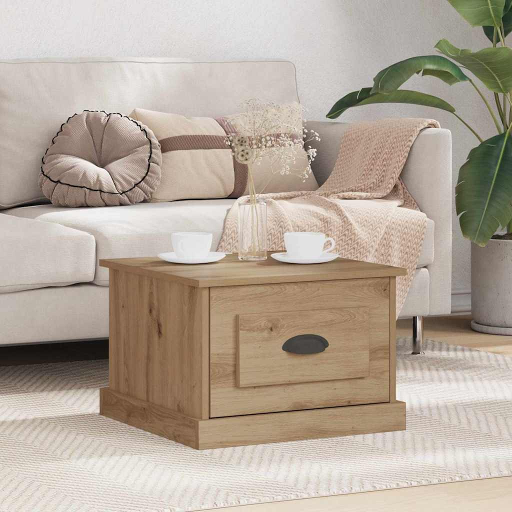 Sofabord Artisan Egetræ 50 x 50 x 35 cm Konstrueret træ