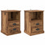 Natskab 2 pcs Gammelt træ 36 x 43 x 60 cm Konstrueret træ
