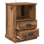 Natskab 2 pcs Gammelt træ 36 x 43 x 60 cm Konstrueret træ
