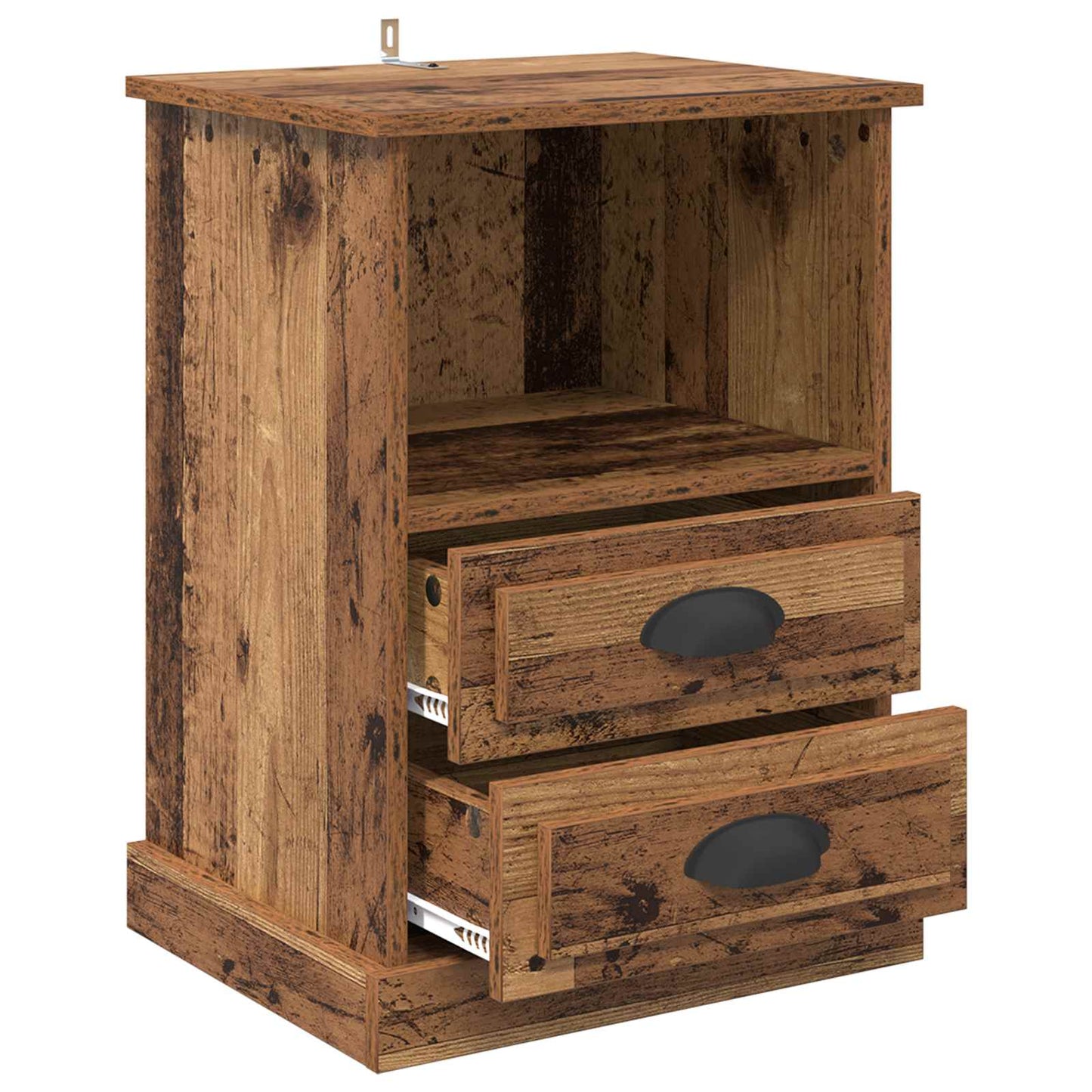 Natskab 2 pcs Gammelt træ 36 x 43 x 60 cm Konstrueret træ
