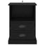 Natskab 2 pcs Sort eg 36 x 43 x 60 cm Konstrueret træ