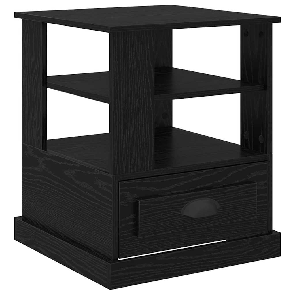 Natskab med skuffe Sort eg 50 x 50 x 60 cm Konstrueret træ