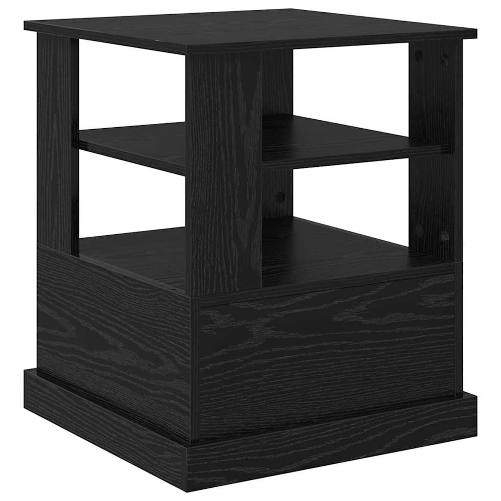 Natskab med skuffe Sort eg 50 x 50 x 60 cm Konstrueret træ