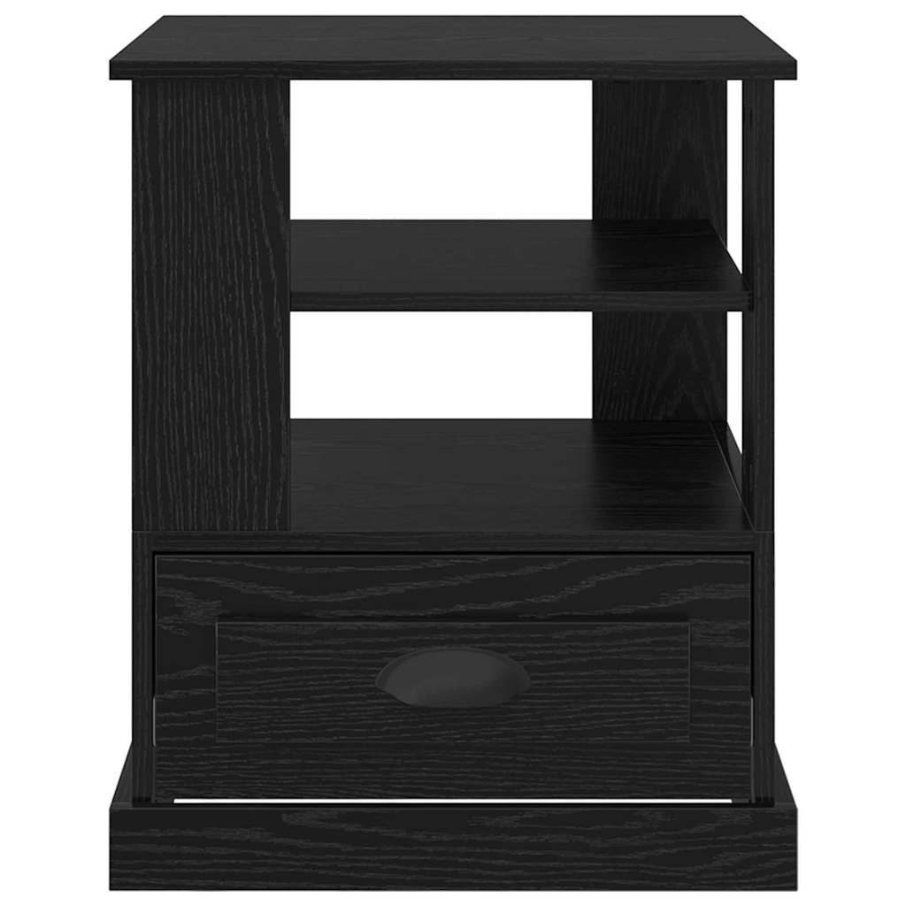 Natskab med skuffe Sort eg 50 x 50 x 60 cm Konstrueret træ