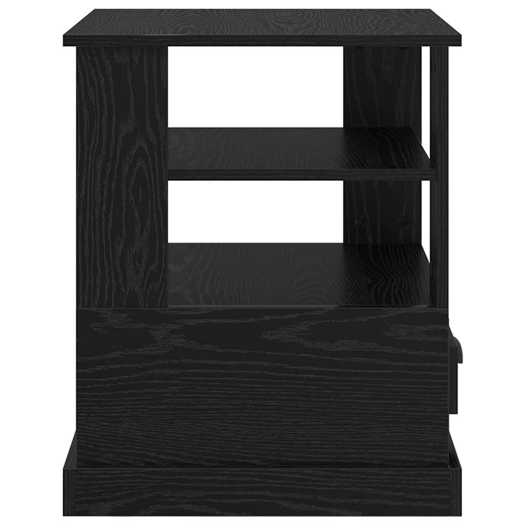 Natskab med skuffe Sort eg 50 x 50 x 60 cm Konstrueret træ