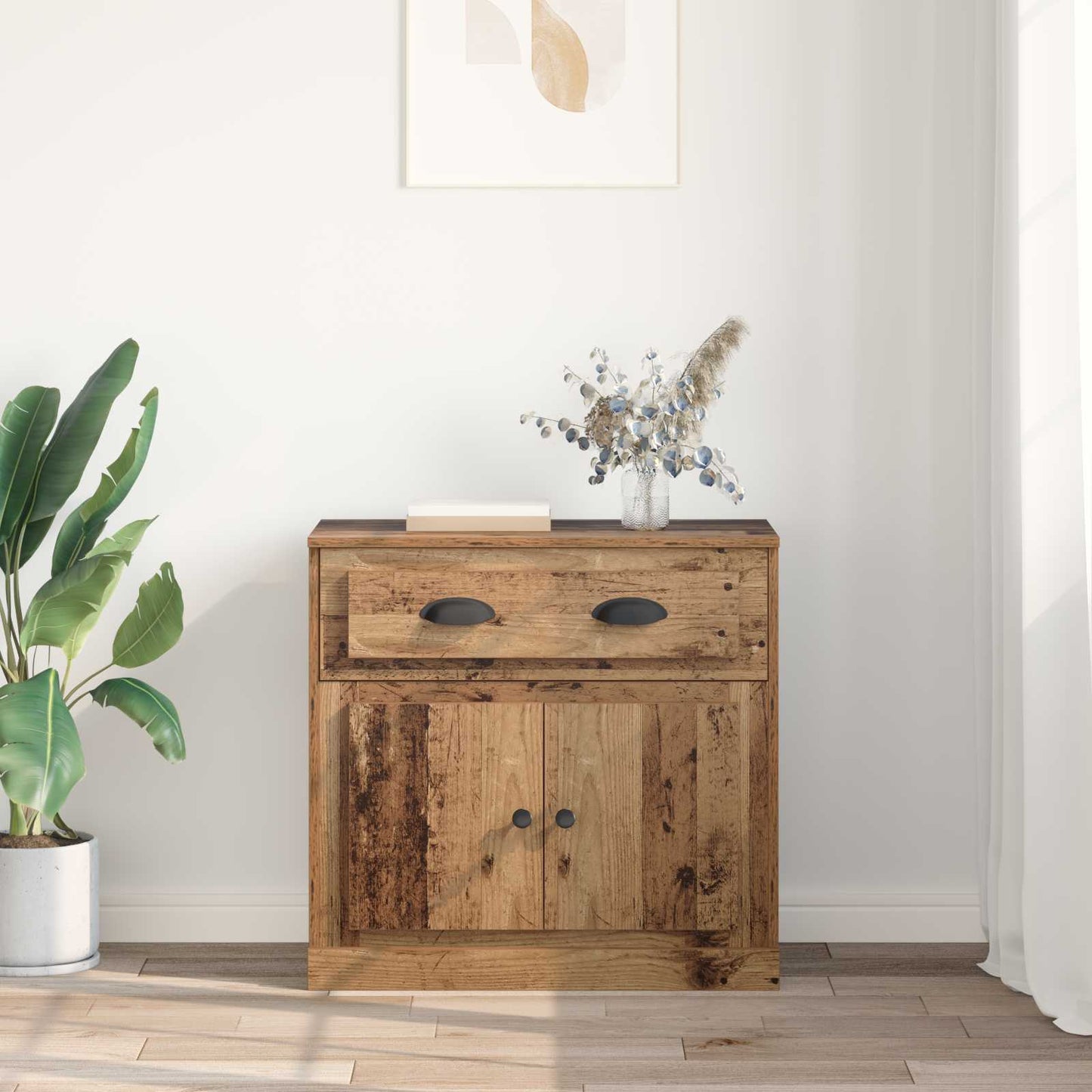 Highboard Gammelt træ 70 x 35,5 x 67,5 cm Konstrueret træ