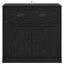 Highboard Sort eg 70 x 35,5 x 67,5 cm Konstrueret træ
