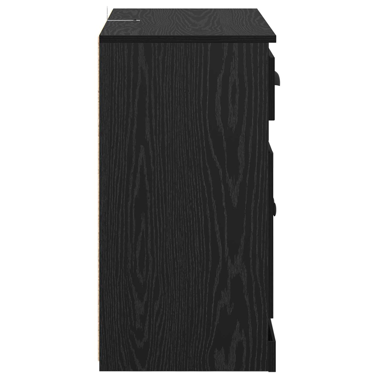 Highboard Sort eg 70 x 35,5 x 67,5 cm Konstrueret træ