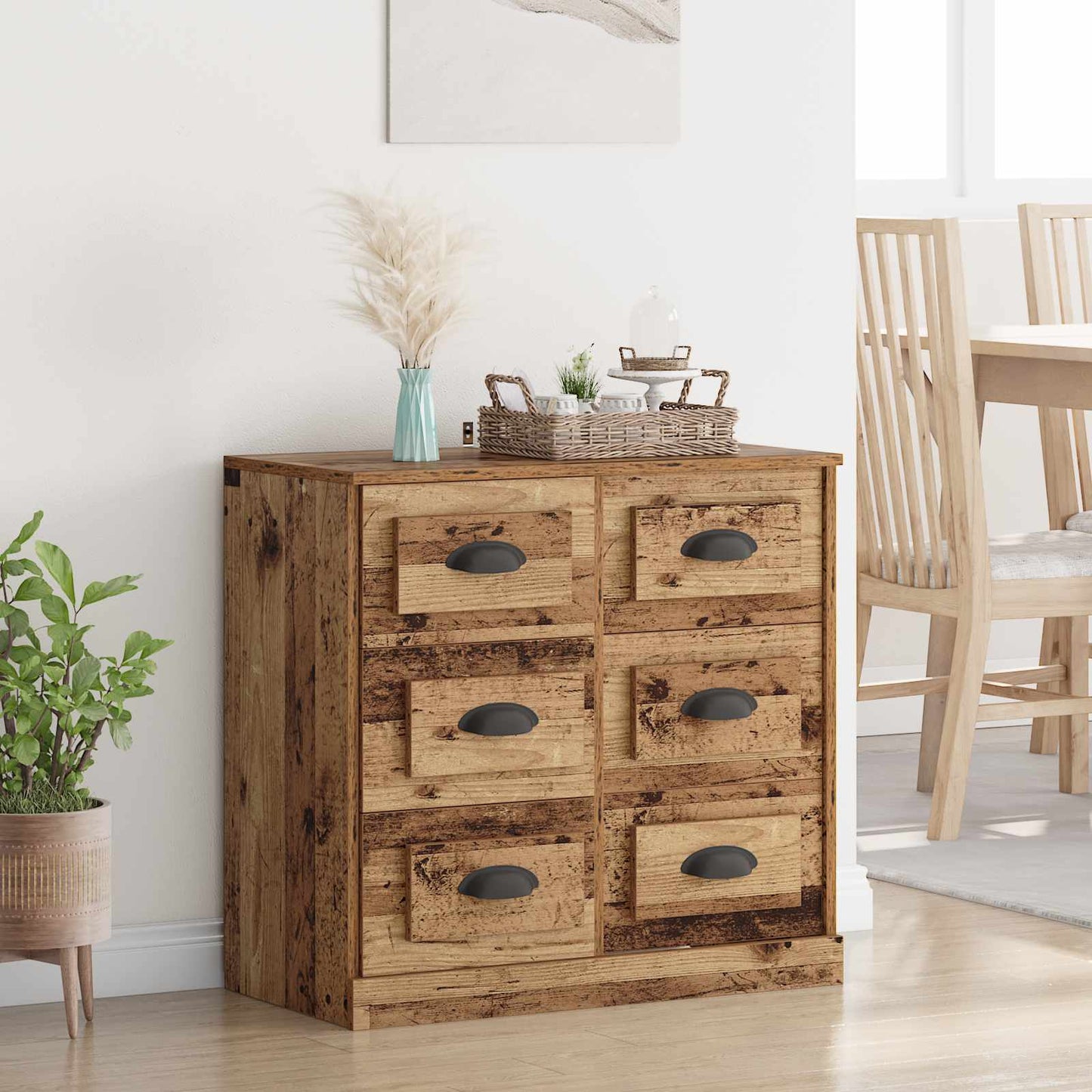 Sideboard Gammelt træ 70 x 35,5 x 67,5 cm Konstrueret træ