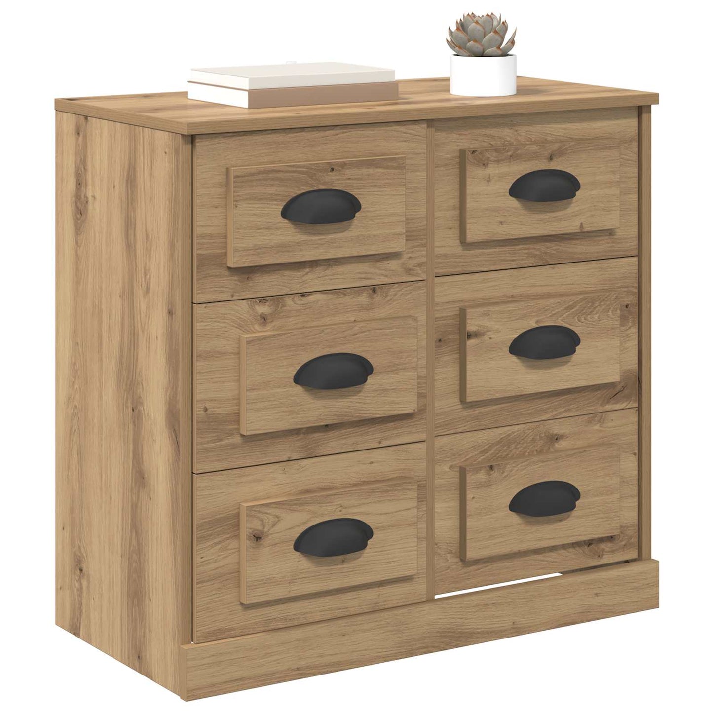 Sideboard Artisan Egetræ 70 x 35,5 x 67,5 cm Konstrueret træ