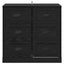 Sideboard Sort eg 70 x 35,5 x 67,5 cm Konstrueret træ