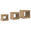 Sofabord 3 pcs Artisan Egetræ 48 x 45 x 45 cm Konstrueret træ