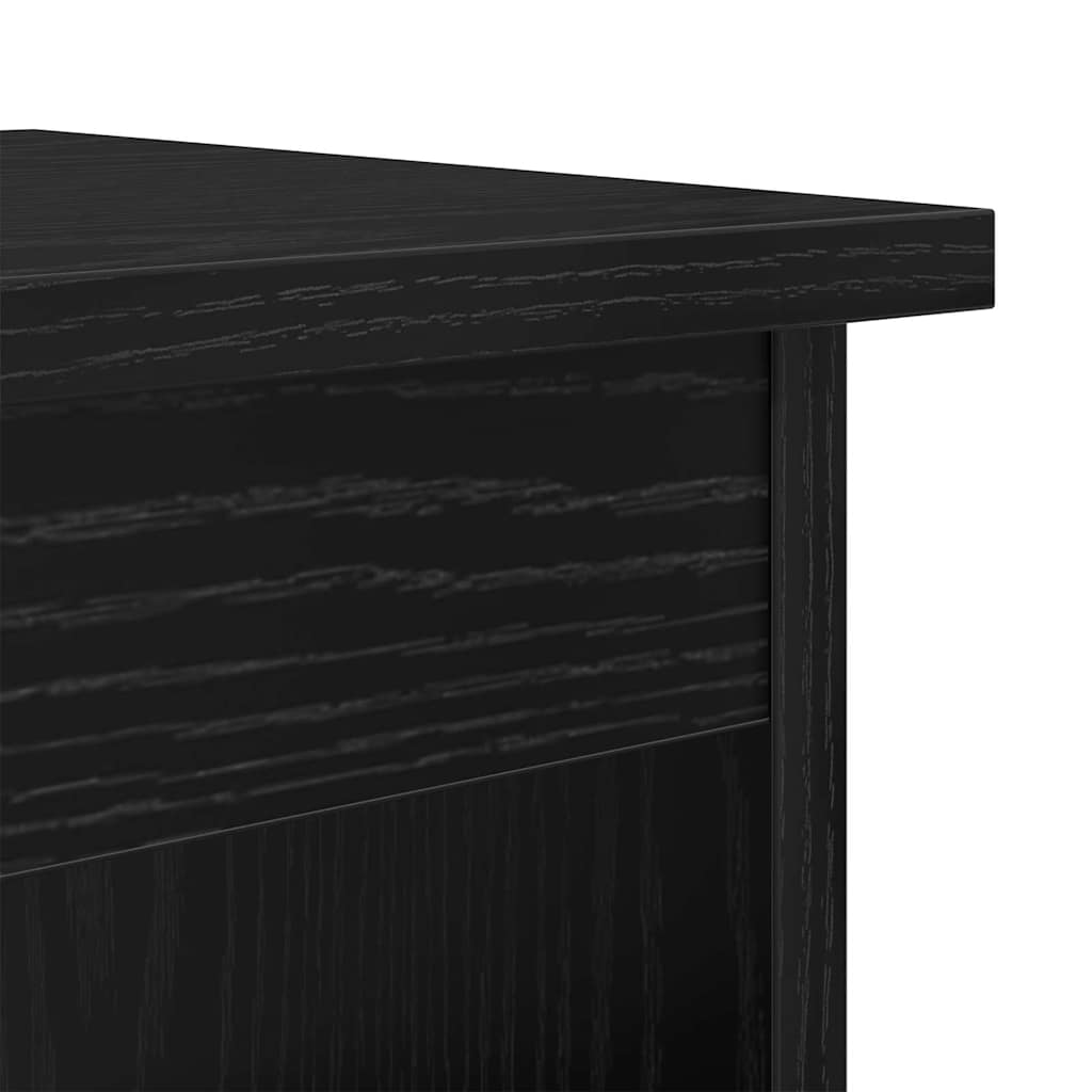 Sofabord 3 pcs Sort eg Konstrueret træ