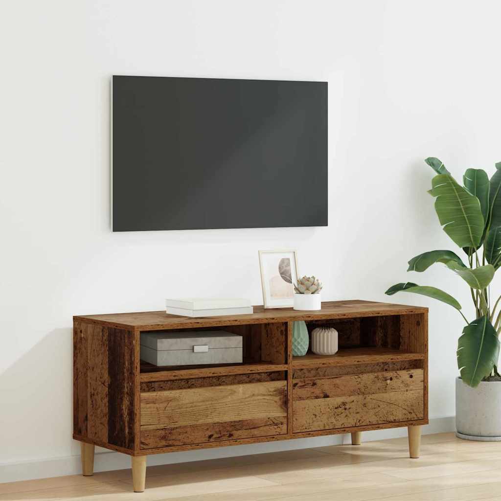 TV-skab Gammelt træ 100 x 34,5 x 44,5 cm Konstrueret træ