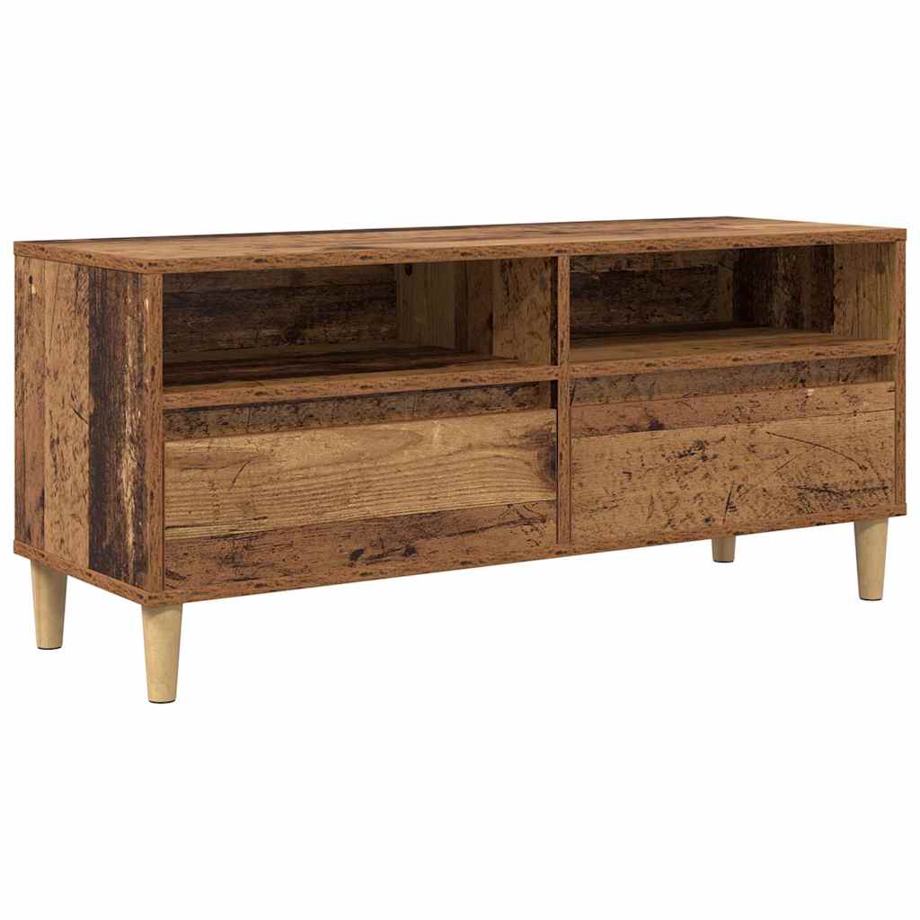 TV-skab Gammelt træ 100 x 34,5 x 44,5 cm Konstrueret træ