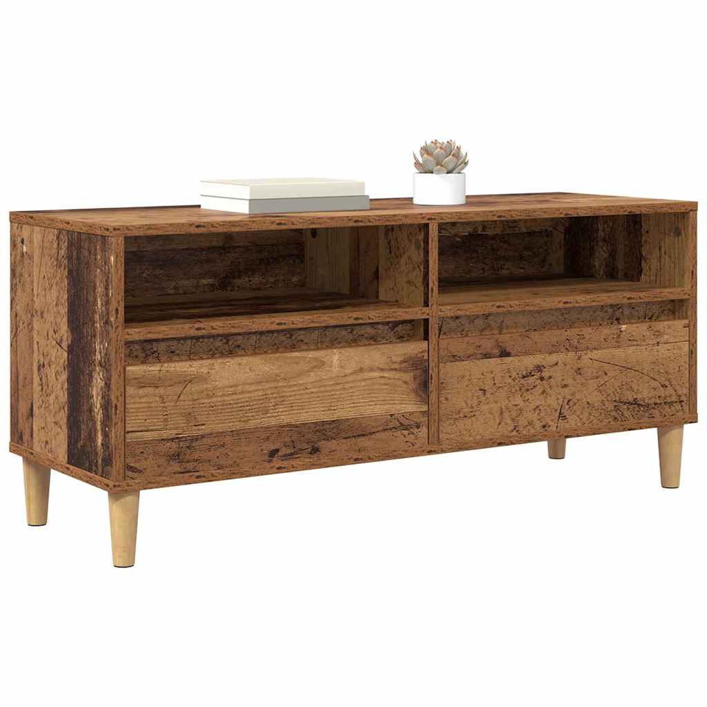 TV-skab Gammelt træ 100 x 34,5 x 44,5 cm Konstrueret træ