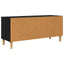 TV-skab med skuffe Sort eg 100 x 34,5 x 44,5 cm Konstrueret træ