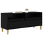 TV-skab med skuffe Sort eg 100 x 34,5 x 44,5 cm Konstrueret træ