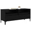 TV-skab Sort eg 100 x 34,5 x 44,5 cm Ingeniørt træ og jern