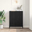 Sideboard Sort eg 69,5 x 34 x 90 cm Konstrueret træ