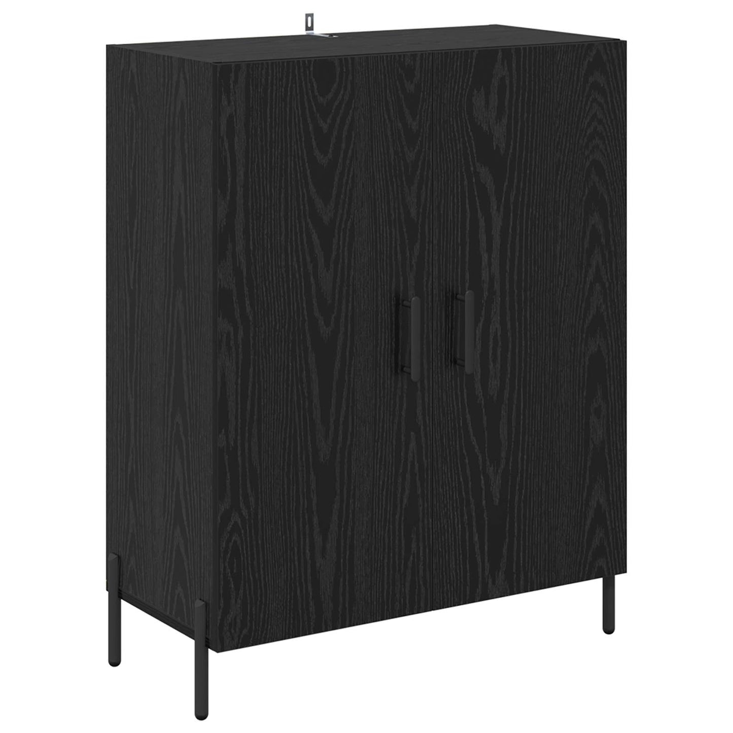 Sideboard Sort eg 69,5 x 34 x 90 cm Konstrueret træ