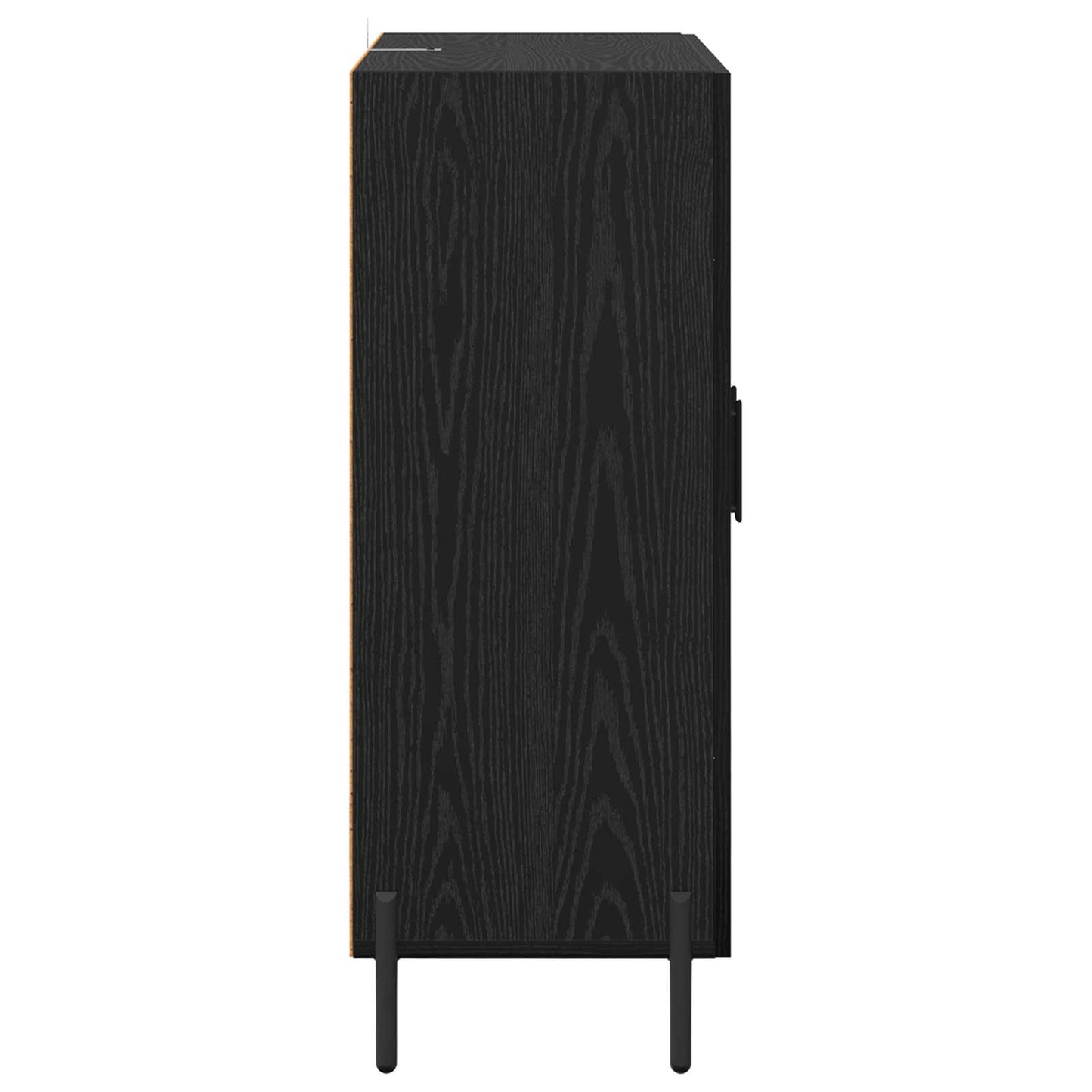 Sideboard Sort eg 69,5 x 34 x 90 cm Konstrueret træ