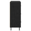 Sideboard Sort eg 69,5 x 34 x 90 cm Ingeniørt træ og jern