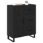 Sideboard Sort eg 69,5 x 34 x 90 cm Ingeniørt træ og jern