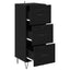 Sideboard Sort eg 34 x 34,5 x 90 cm Konstrueret træ