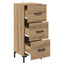Sideboard Artisan Egetræ 34,5 x 34 x 90 cm Konstrueret træ