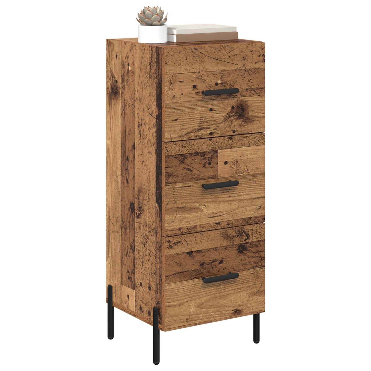 Sideboard Gammelt træ 34 x 34.5 x 90 cm Konstrueret træ
