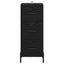 Sideboard med skuffe Sort eg 34 x 34.5 x 90 cm Konstrueret træ