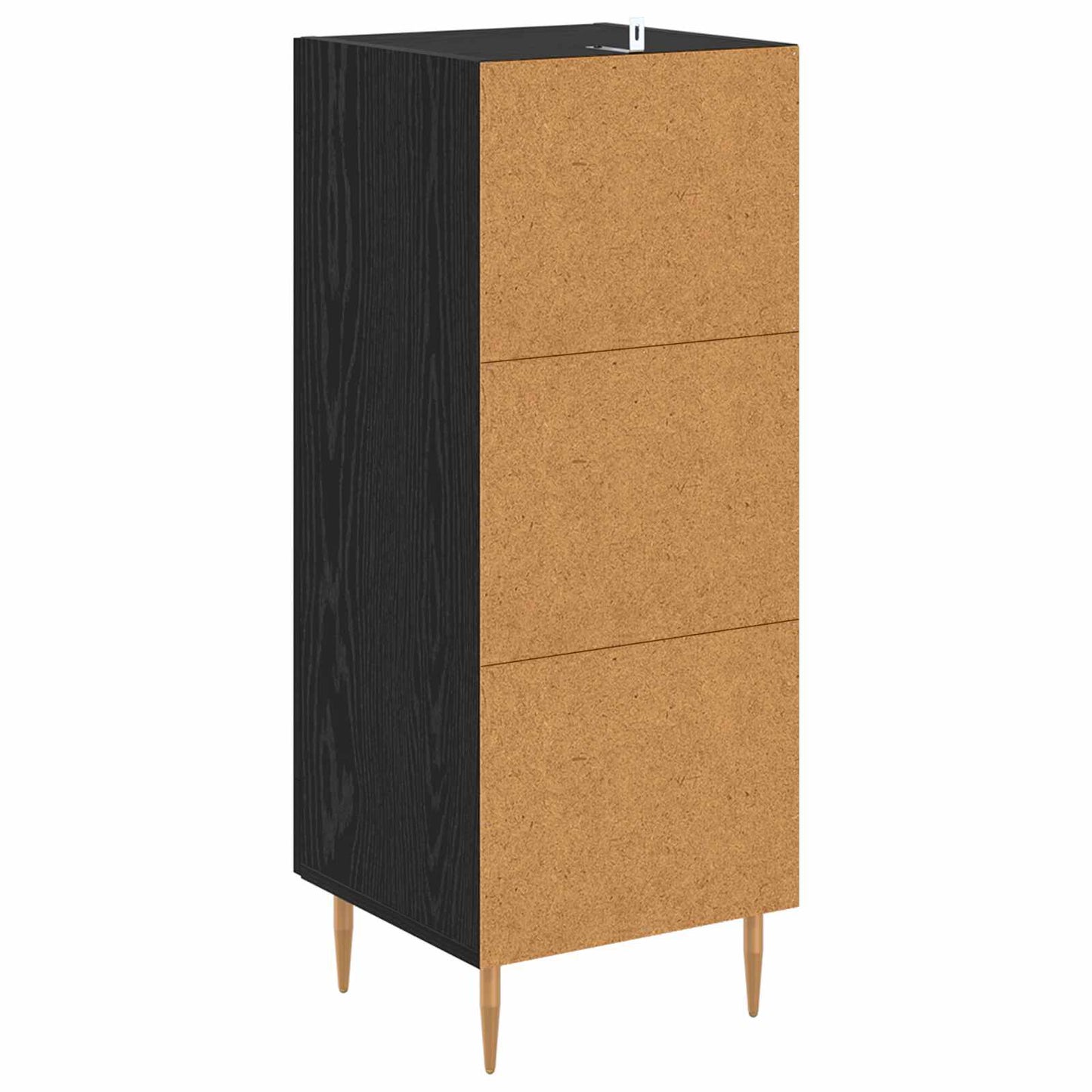 Sideboard Sort eg 34 x 34.5 x 90 cm Konstrueret træ